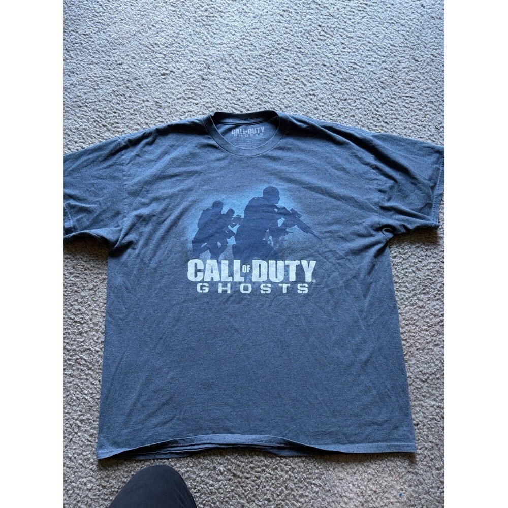 Call Of Duty Ghosts Official 2013 Activision Gray Game Graphic T-Shirt Size XL